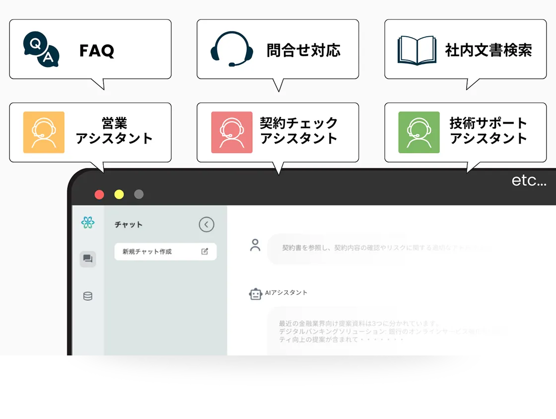 幅広いシーンで使える汎⽤性
